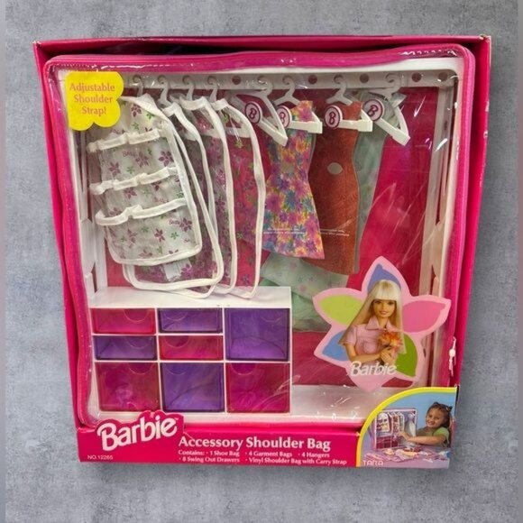 1999 Barbie Accessory Shoulder Bag & TARA Barbie Accessory Case with Ken Fashion - Picture 3 of 9